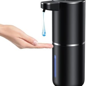 Automatischer Seifenspender von mit Infrarotsensor, 380ml, USB wiederaufladbar, IPX5 wasserdicht für Bad, Küche und Toi