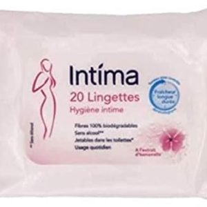 Sagrotan Intima Tücher für empfindliche Intimpflege – 20 praktische, sanfte Reinigungstücher für unterwegs
