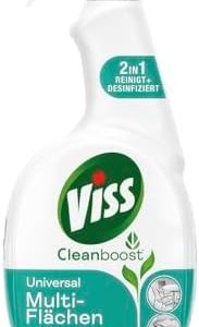 Viss Cleanboost 2-in-1 Universal Multi-Flächen Spray - Effektive Reinigung für keimfreie Haushalte, 750 ml