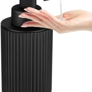 Automatischer Seifenspender Elektrisch mit Sensor - No Touch Seifenspender für Bad, Küche & Büro - USB Schwarz