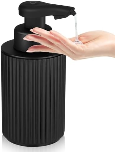 Automatischer Seifenspender Elektrisch mit Sensor - No Touch Seifenspender für Bad, Küche & Büro - USB Schwarz