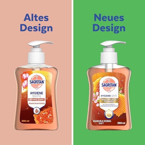 Sagrotan No-Touch Nachfüller Rose und Shea – Sanfte Handseife für den automatischen Seifenspender im Badezimmer – 5 x 25