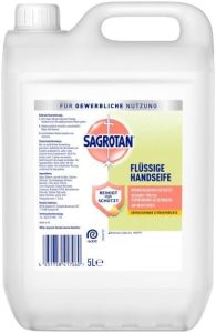 Sagrotan Antibakterielle Handseife – Erfrischende Zitrusduft für Zuhause – 5L Großpackung
