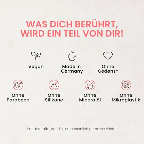 Jean & Len Handseife Pfingstrose & Litschi – Sanfte Reinigung für geschmeidige Hände, 250 ml, vegan & ohne Mikroplastik