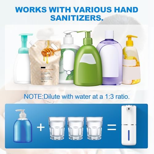 Automatischer Seifenspender von mit Infrarotsensor, 380ml, USB wiederaufladbar, IPX5 wasserdicht für Bad, Küche und Toi