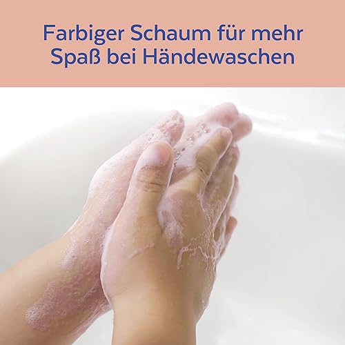 Sagrotan Kids Samt-Schaumseife mit Aloe Vera – Paw Patrol Edition für farbenfrohen Spaß im Bad – 6 x 250 ml