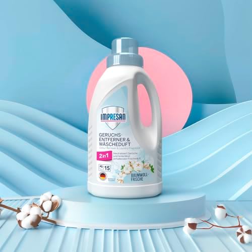 IMPRESAN Geruchsentferner für Textilien | 2in1 Duftneutralisierer mit langanhaltendem Frischeduft | 450ml, ideal für all