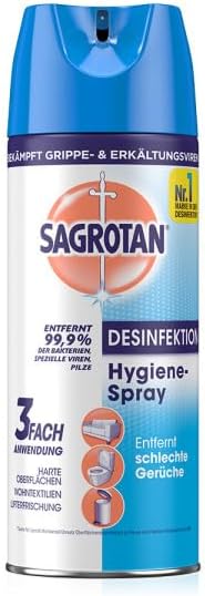 Sagrotan Hygiene Set – 3-teiliges Bundle mit Desinfektionsspray, Textilerfrischer & Hygienespüler für frische Wäsche