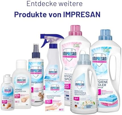 IMPRESAN Geruchsentferner für Textilien | 2in1 Duftneutralisierer mit langanhaltendem Frischeduft | 450ml, ideal für all