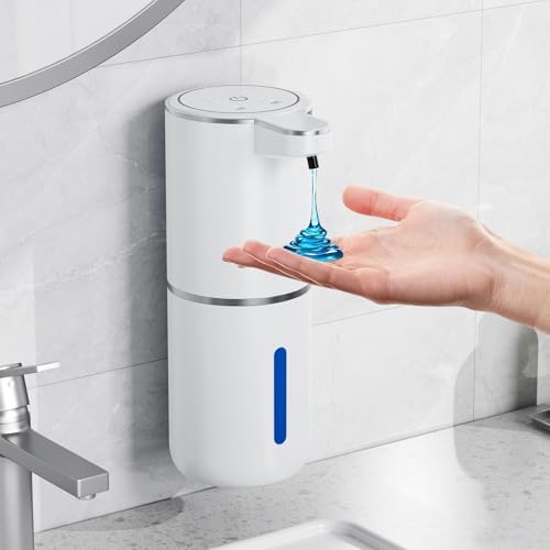 Automatischer Seifenspender von mit Infrarotsensor, 380ml, USB wiederaufladbar, IPX5 wasserdicht für Bad, Küche und Toi