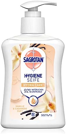 Sagrotan No-Touch Nachfüller Rose und Shea – Sanfte Handseife für den automatischen Seifenspender im Badezimmer – 5 x 25