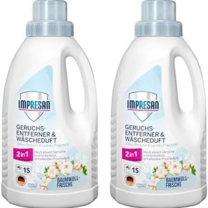 IMPRESAN Geruchsentferner für Textilien | 2in1 Duftneutralisierer mit langanhaltendem Frischeduft | 450ml, ideal für all