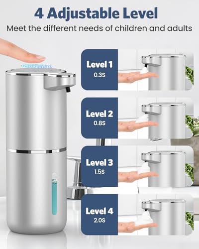 Automatic Seifenspender von Marke - Infrarot Seifenspender 380ml - USB Wiederaufladbar für Küche & Bad