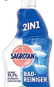 Sagrotan Bad-Reiniger Ozeanfrische – 2in1 Desinfektionsmittel für strahlende Hygiene im Badezimmer – 750 ml Sprühflasche