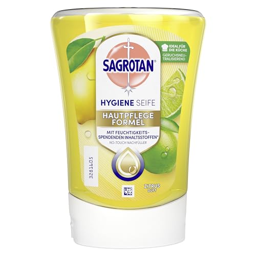 Sagrotan No-Touch Nachfüller - Fruchtige Düfte für hygienische Hände in der Küche & Bad 3 x 250ml