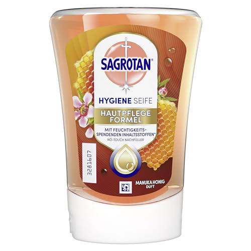 Sagrotan No-Touch Nachfüller - Fruchtige Düfte für hygienische Hände in der Küche & Bad 3 x 250ml