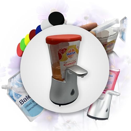 Sagrotan No Touch Seifenspender Deckel - Wiederverwendbare Verschlusskappe für Nachfüller, ideal für Zuhause