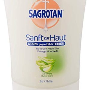 Sagrotan No-Touch Nachfüller Aloe Vera - Sanfte, flüssige Handseife für hygienische Sauberkeit im Bad oder in der Küche