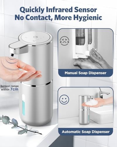 Automatic Seifenspender von Marke - Infrarot Seifenspender 380ml - USB Wiederaufladbar für Küche & Bad