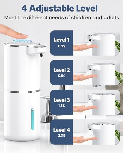 Automatic Seifenspender von Marke - Infrarot Seifenspender 380ml - USB Wiederaufladbar für Küche & Bad