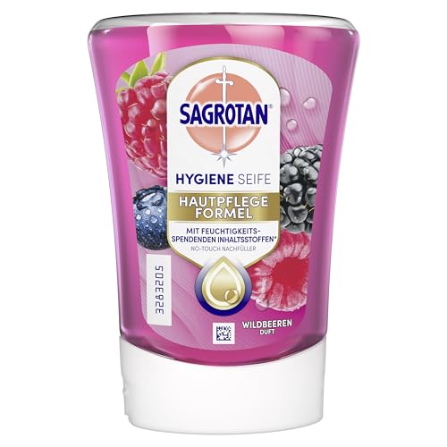 Sagrotan No-Touch Nachfüller - Fruchtige Düfte für hygienische Hände in der Küche & Bad 3 x 250ml