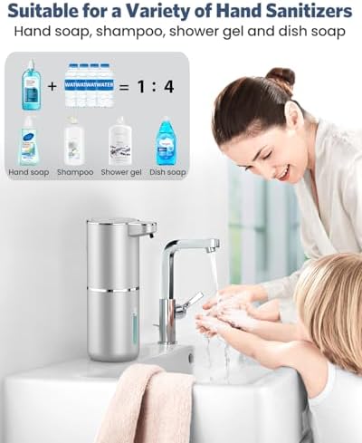 Automatic Seifenspender von Marke - Infrarot Seifenspender 380ml - USB Wiederaufladbar für Küche & Bad