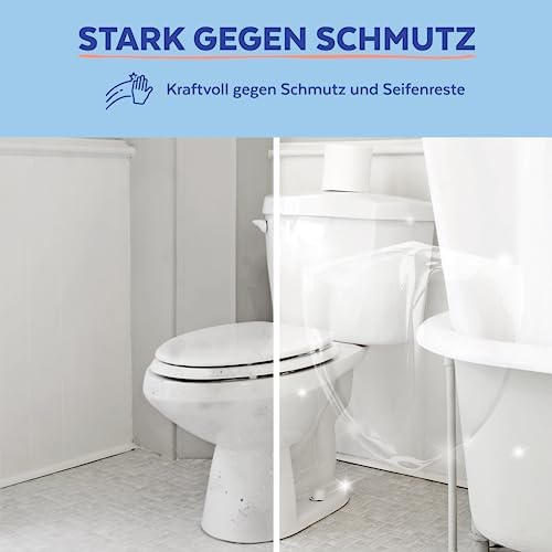 Sagrotan WC-Reinigungstücher – Hygienische Sauberkeit und Glanz für Ihr Bad – 6 x 60 Desinfektionstücher im praktischen