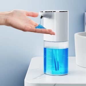 Automatischer Seifenspender 400ml von – Berührungslos & USB wiederaufladbar für Bad, Küche und Büro