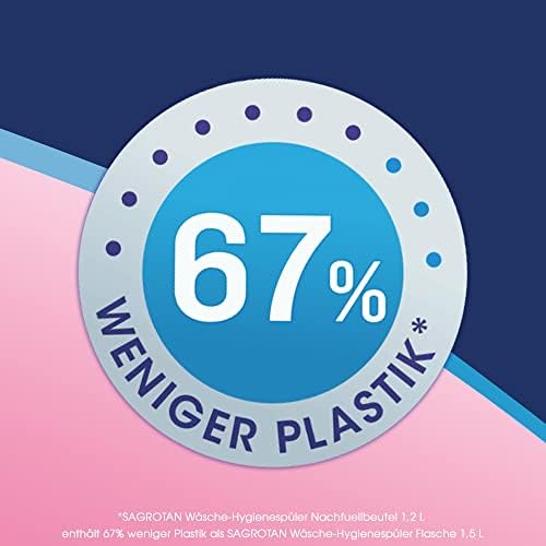 Sagrotan Wäsche-Hygienespüler Sensitiv – Effiziente Desinfektion für frische Wäsche im Vorteilspack (5 x 1,2 l)