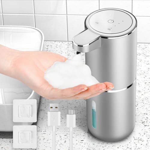 Automatic Seifenspender von Marke - Infrarot Seifenspender 380ml - USB Wiederaufladbar für Küche & Bad