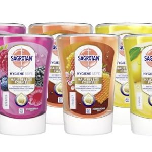 Sagrotan No-Touch Nachfüller - Fruchtige Düfte für hygienische Hände in der Küche & Bad 3 x 250ml