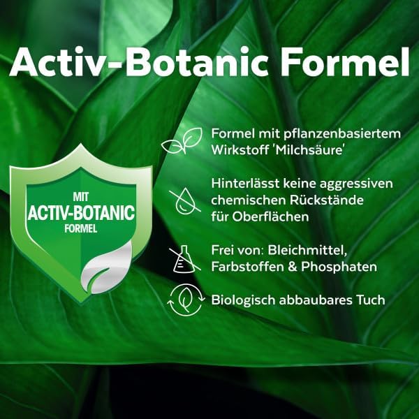 Sagrotan Allzweck-Reinigungstücher mit Blütenfrische & grünem Apfel – Effiziente Reinigung für Ihr Zuhause, 1er Pack (60