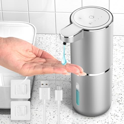 Automatic Seifenspender von Marke - Infrarot Seifenspender 380ml - USB Wiederaufladbar für Küche & Bad