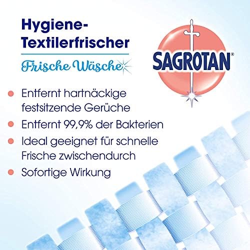 Sagrotan Hygiene Set – 3-teiliges Bundle mit Desinfektionsspray, Textilerfrischer & Hygienespüler für frische Wäsche