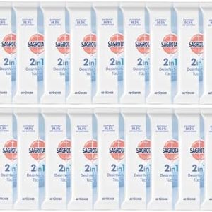 Sagrotan 2in1 Desinfektions-Tücher für Hände und Oberflächen - Hygienisch rein unterwegs 20 x 40 Stück