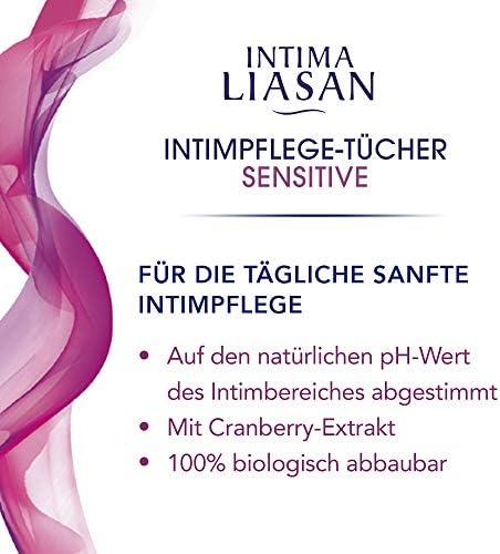 Sagrotan Intima Liasan Intimpflege-Tücher Sensitive, Seifenfrei & Alkoholfrei, 30 Stück für sanfte Pflege unterwegs