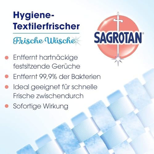 Sagrotan Hygiene Set – 3-teiliges Bundle mit Desinfektionsspray, Textilerfrischer & Hygienespüler für frische Wäsche