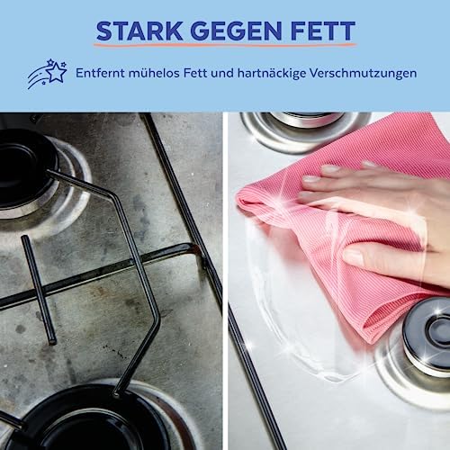 Sagrotan Küchen-Allzweck-Reiniger Zitrone – 2in1 Desinfektionsmittel für hygienische Küchenflächen – 4 x 750 ml Sprühfla