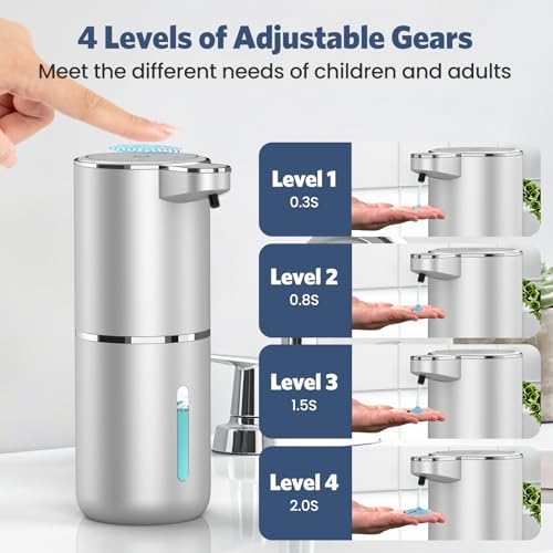 Automatic Seifenspender von Marke - Infrarot Seifenspender 380ml - USB Wiederaufladbar für Küche & Bad