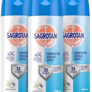 Sagrotan Hygiene Spray 3er Pack (3 x 400 ml) – Effektive Desinfektion für Zuhause und unterwegs