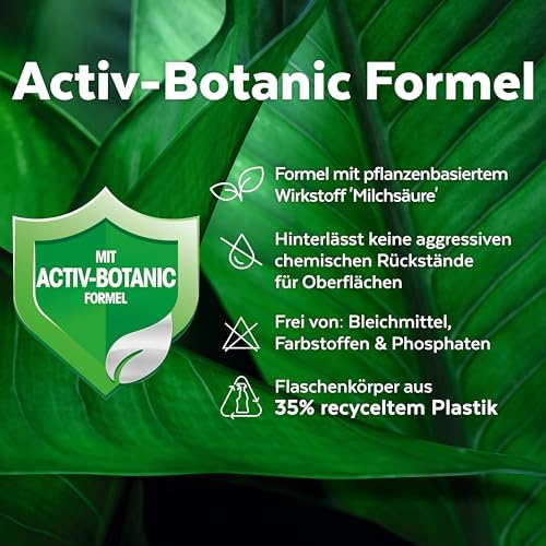 Sagrotan Küchen-Allzweck-Reiniger Zitrone – 2in1 Desinfektionsmittel für hygienische Küchenflächen – 4 x 750 ml Sprühfla